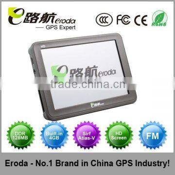 5' inch car gps navigation Win CE6.0 with Bluetooth FM AV-IN Mp3 New Map 2GB