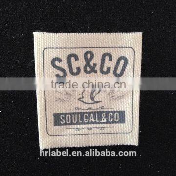 canvas printed label