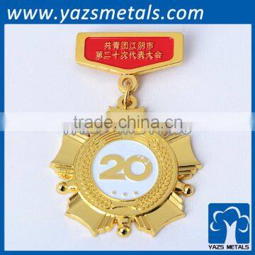 Manufactory produce supplies customized metal pin medal