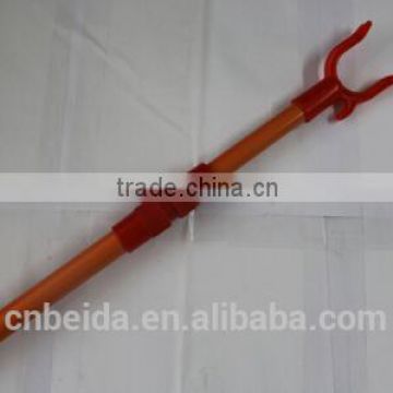 Inner locking Telescopic Cloth hanger fork with powder coating handle