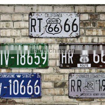 Metal Auto Vehicle Plate Hanging Lisence Decors photo-2
