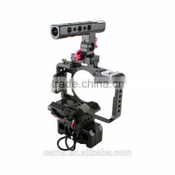 CAME-TV Rig For S ony A6300 Camera With Handle Cage Baseplate+Cooling Fan