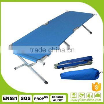 Lightweight folding aluminum stretcher,sunbeds for beach with 600D carry bag