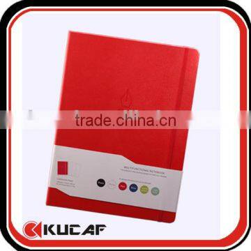 High Quality Red PU Student Notebook