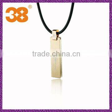 gold vacuum plating chain pendent/custom stainless steel jewelry