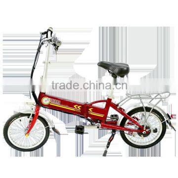 good quality pedal assist electric bicycle foldable with steel frame