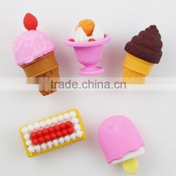 Novelty food shaped erasers