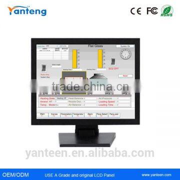 Square screen 15inch industrial grade lcd monitor for the Terminal self help machine