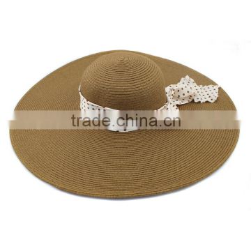 Lady fashion summer wide brim sun visor hat wholesale