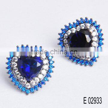 Princess accessories cubic zirconia earrings jewelry fashion simple design earrings