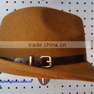 2013 Fashion 100% wool felt Fedora Hats/Men Hat