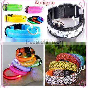 Aimigou LED pet collar dog leash dog harness