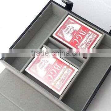 Customized Leather Storage Bag for Poker Game Amusing Entertainment Equipment