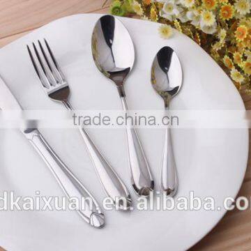 Pattern Nice Water Drop Stainless Steel Flatware Set in Stainless Steel 18/0 KX-S159
