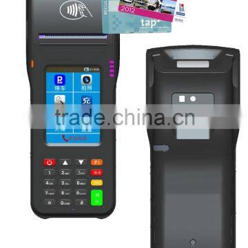 High end Linux touch screen handheld POS with RFID and barcode reader