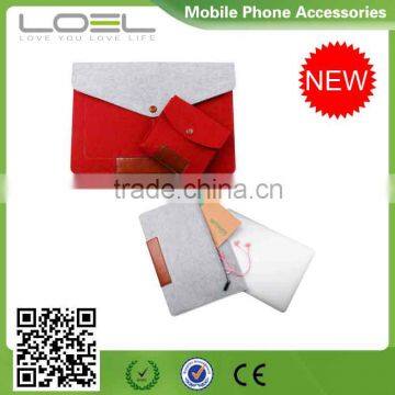 High quality Felt Sleeve Carrying bag Ultrabook Laptop bag for Apple Macbook Pro