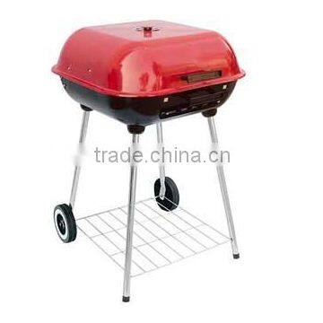 Simple Square Charcoal Outdoor BBQ Grill