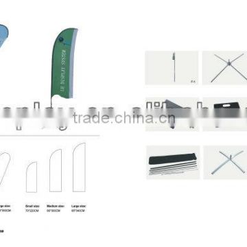 teardrop banner for advertising outdoor and indoor