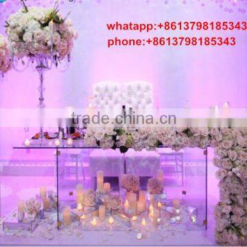 wedding table decoration in candle holders