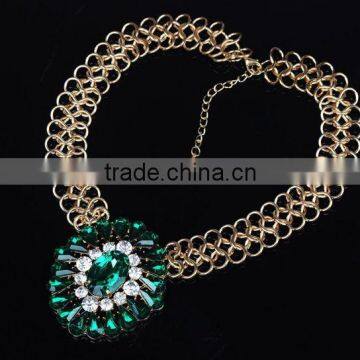 Fashion popular set auger stones inlaid party lady's necklace