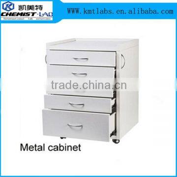 Corrosive Resistant Lightweight Galvanized Metal Mobile Dental Pedestal Cabinet With Multi Drawers