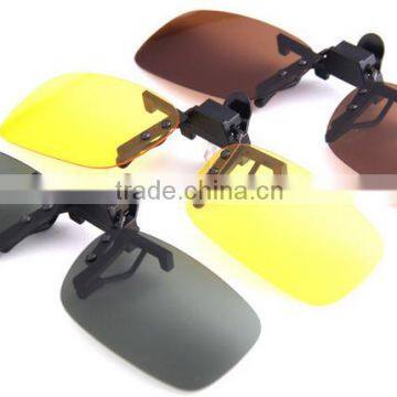 clip on sunglasses with 3 types of lenses to choose