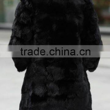 Fancy Graceful Women Fur Winter Coat Knitted Sheep Coat
