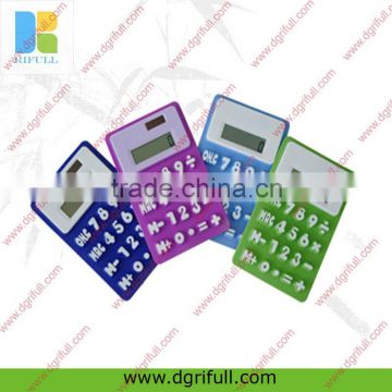 Hot selling silicone calculators for promotion gifts