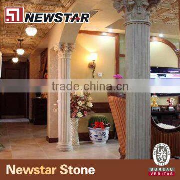 Newstar white marble pillar factory