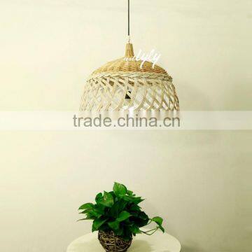 New design bright color wicker round shape lamp shade wholesale