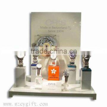 Attractive clear countertop best acrylic watch display