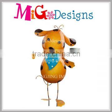 China Custom Made Outdoor Christmas Metal Dog Garden Decoration