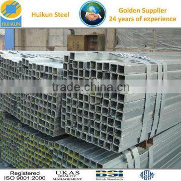 Galvanized square hollow section rectangular steel tube