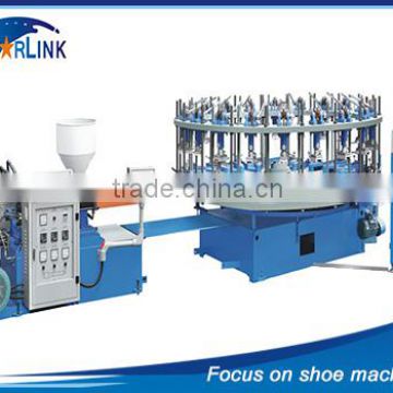 Popular SLM-6-01 Wenzhou Starlink TPR And PVC Shoe Making Rotary Injection Moulding Machine Price