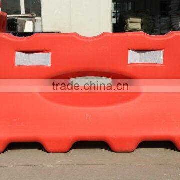 Entrance of the highway water filled barrier safety road barrier