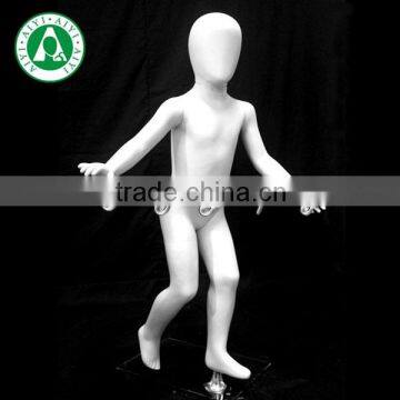 abstract running white glossy PP kid mannequins