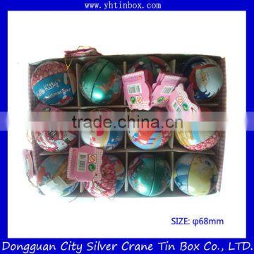 Recyclable Feature Customized Factory Tin Can/Tin Case/Ball Shape Packaging Tin Box for Chocolate