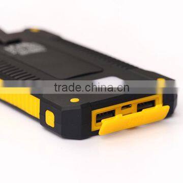 Hot Sale 10000mah Portable Solar Charger for Samsung Mobile Phone With Led and Compass photo-2