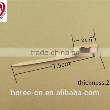 Chinese Anhui Customizable Mini Bamboo Fruit Fork With Logo