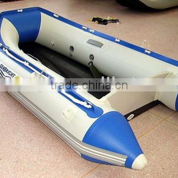 Inflatable aluminum floor fishign boat