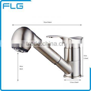 Factory Price Single Hole Kitchen Faucet Brushed photo-3
