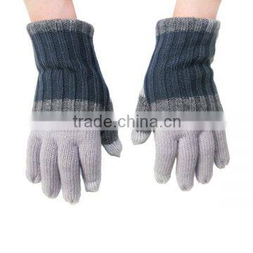 Winter Custom Fashion Knitted Computer Gloves With Touch Screen