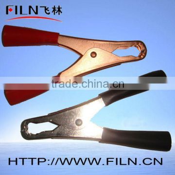 65mm insulated copper crocodile clip with cable