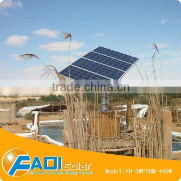 Submersible Solar Water Pump for Irrigation (440W,20M head)