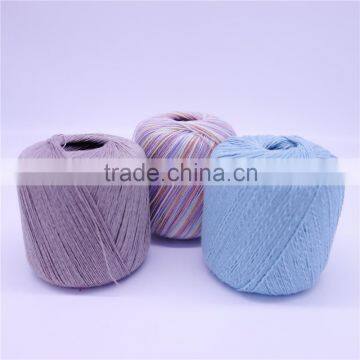 50%cotton +50% acrylic yarn blend yarn dyed 50g/ball knitting yarn for hand knitting