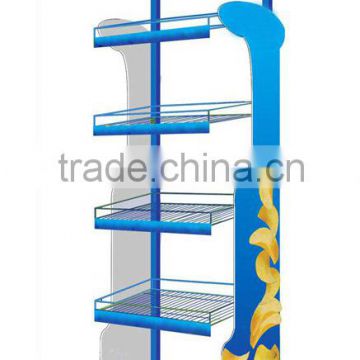 wire adjustable shelf display rack/portable display rack/potato chip display stand