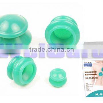 Green Silicone Cupping, Massage Cupping Set , Cupping Set 4 photo-5