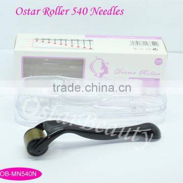 (Newest Style) 2015 Titanium Ordinary Dermaroller 540 Needles For Skin Treatment OB-MN540N
