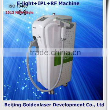 2013 laser tattoo removal slimming machine cavitation E-light+IPL+RF machine nail art