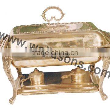 brass plated chafing dish | weddings used chafing dish | modern decorative stylish chafing dish